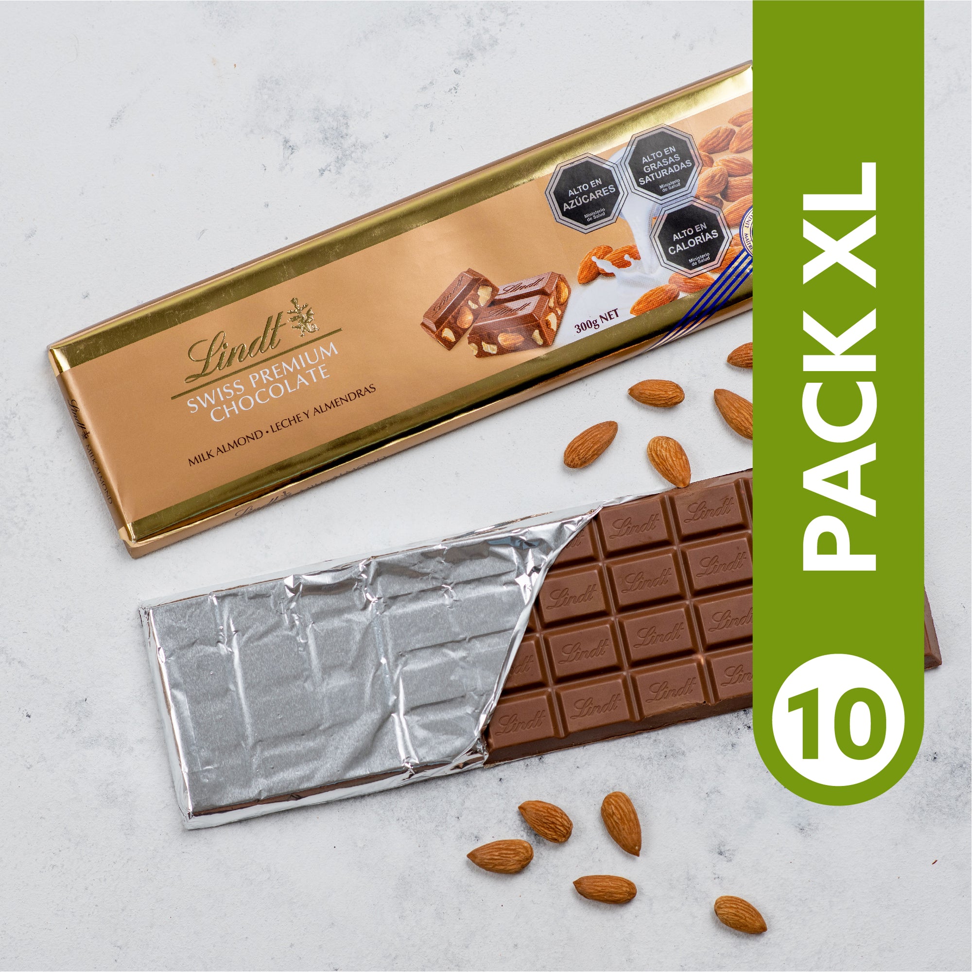 Pack XL - Barra de Chocolate Gold Tablet Leche Almendra of