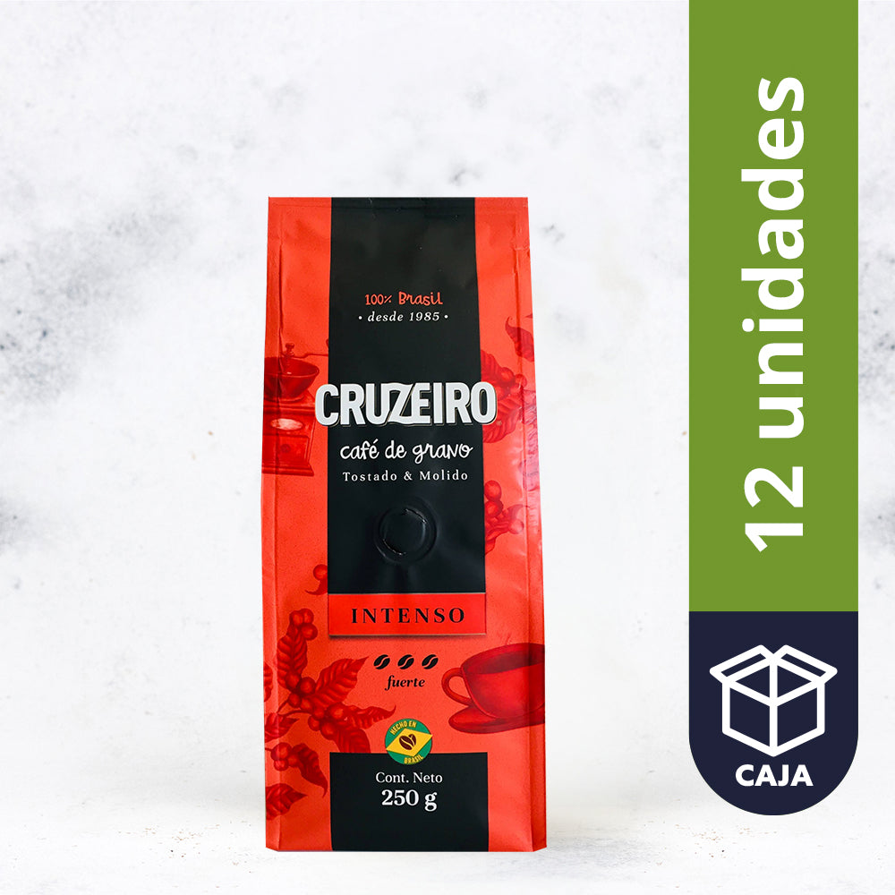 Café en grano tostado y molido intenso 250gr