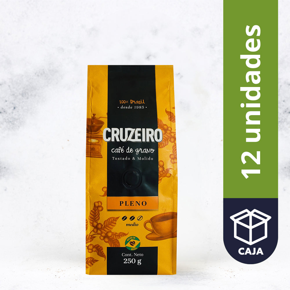 Café en grano tostado &amp; molido pleno 250 gr