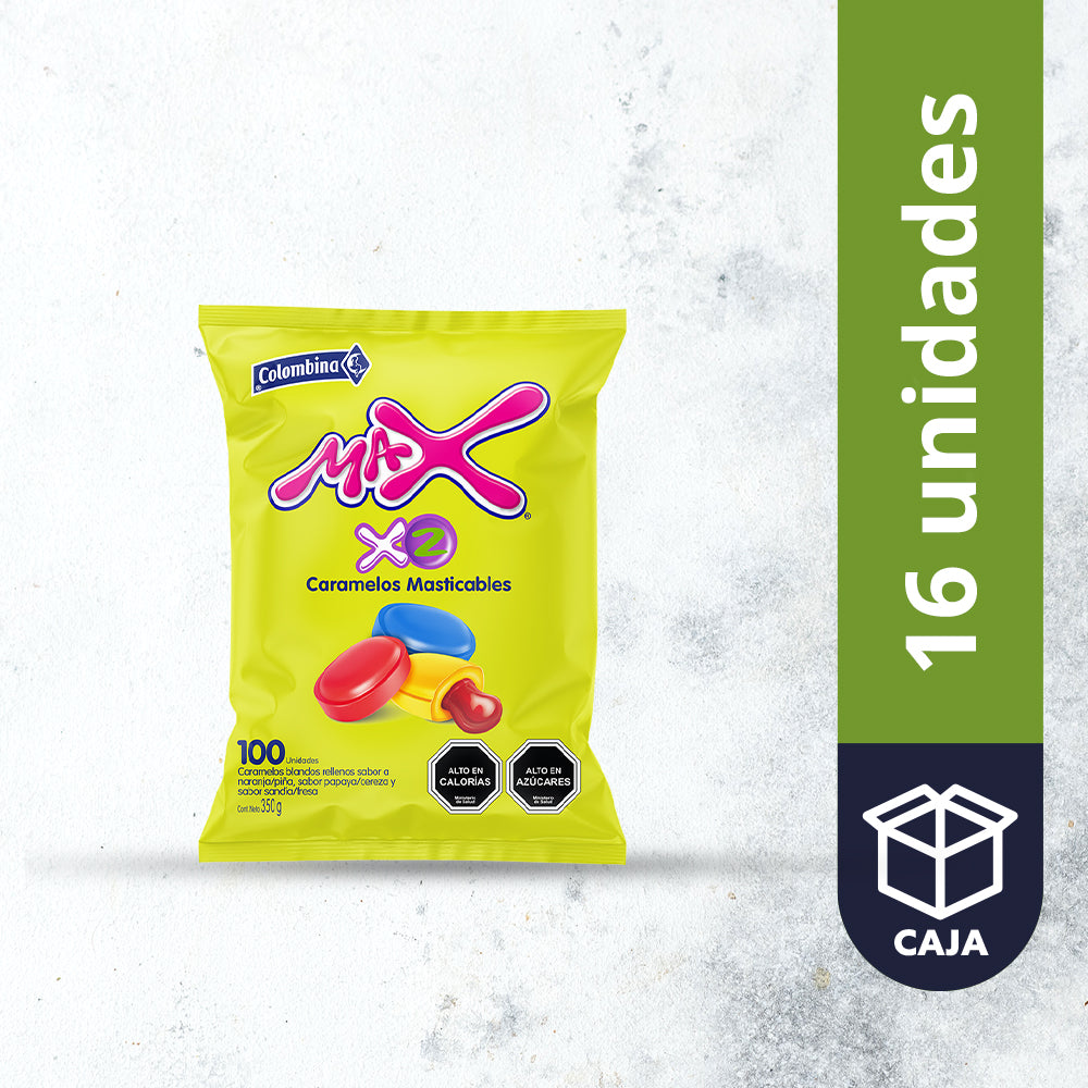 Barra Masticable Max X2 Colombina 350g