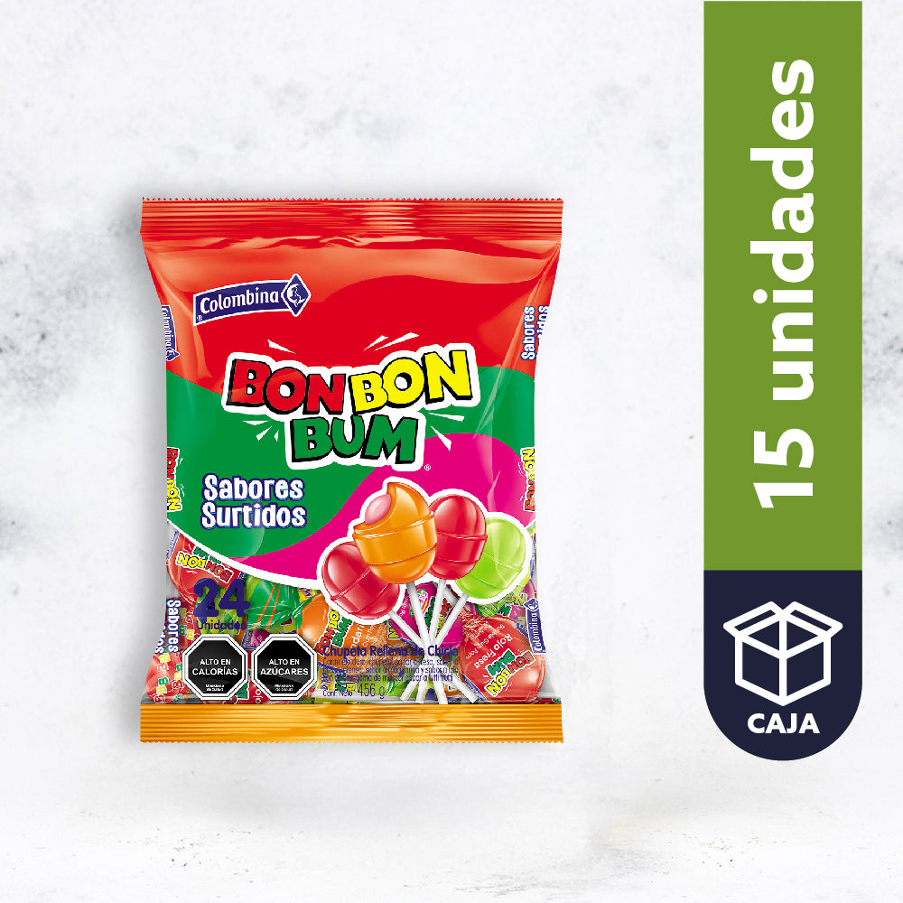 Chupete Colombina Bon Bon Bum Surtido 24 uds.