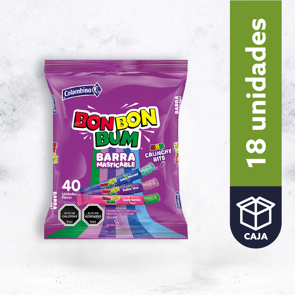 Barra Masticable Colombina Berries Crunchy 360g