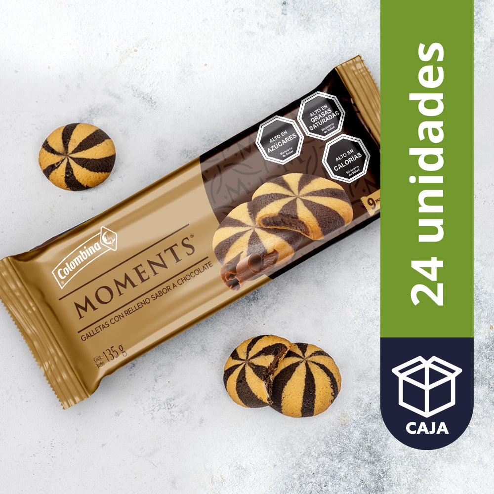 Galleta rellena Moments chocolate 135gr