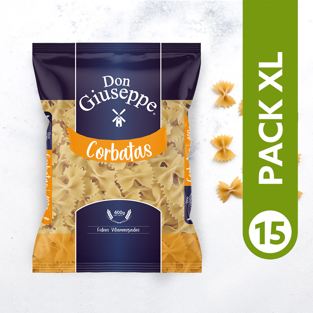 PACK XL - Fideos corbata 400gr