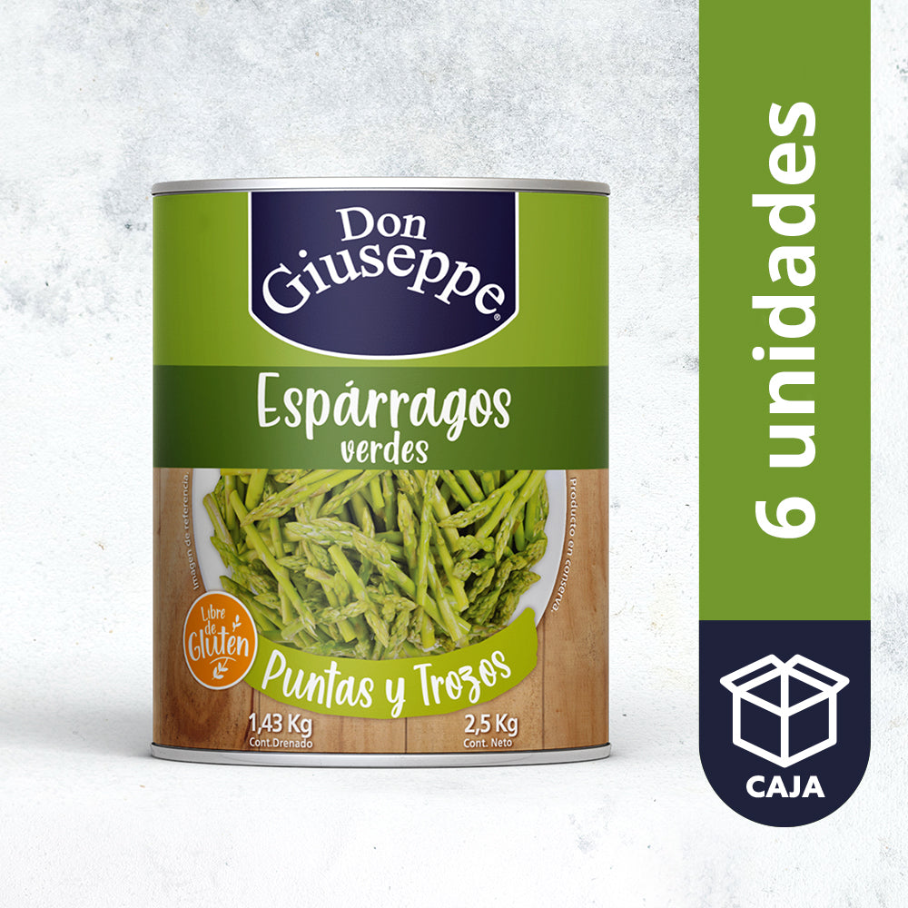 Puntas y trozos espárragos 2,5 kg