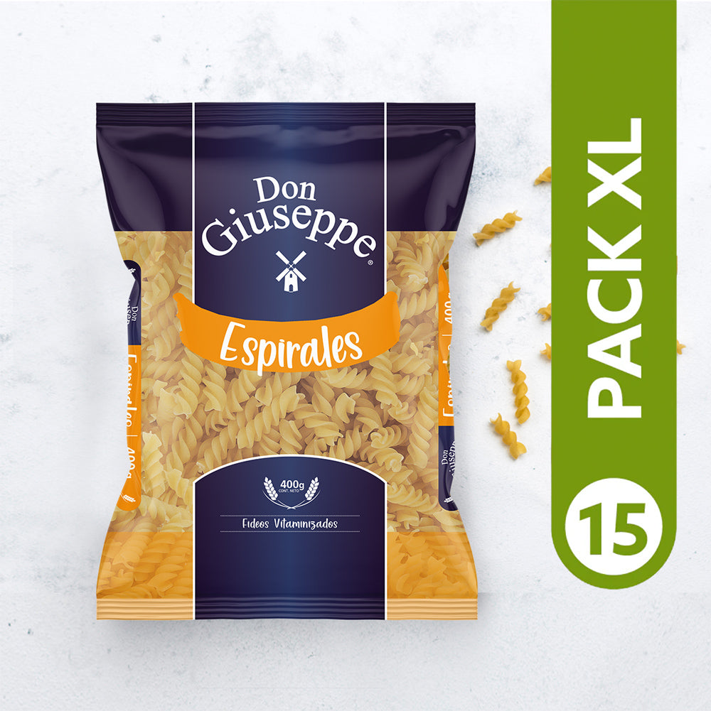 Pack XL - Fideos espirales 400gr