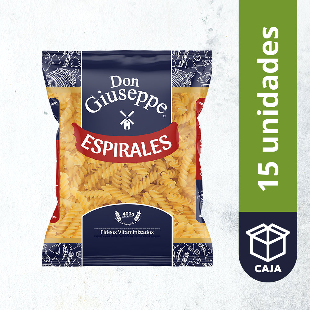 Fideos Don Giuseppe espirales 400gr