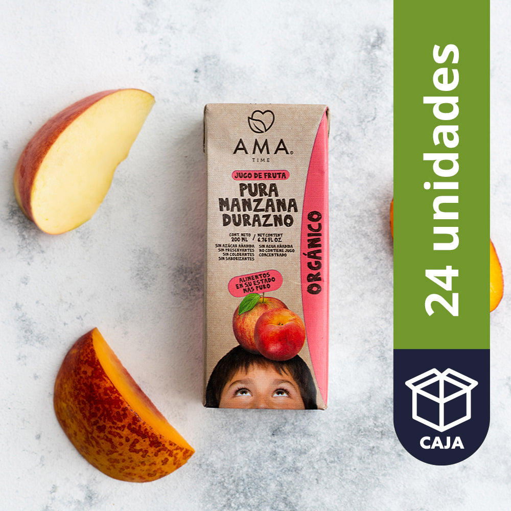 Jugo Manzana Durazno Orgánico 200cc